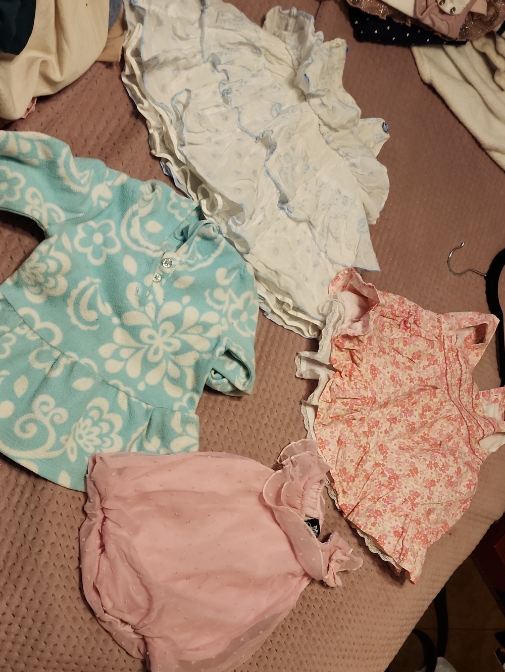 Assorted Baby Girls Dresses and Rompers - Pink, Aqua, White, Floral